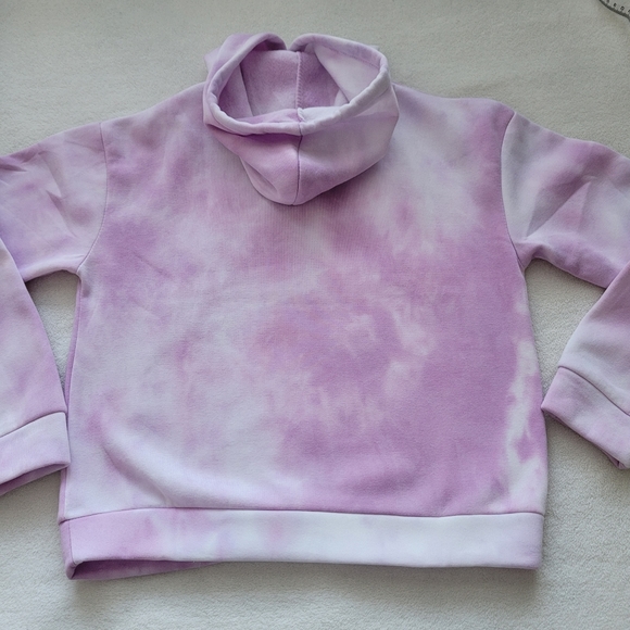 Tie-Dye Pullover Hoodie | NWOT Pink & White Ladies Small Active by Seven - Picture 9 of 15